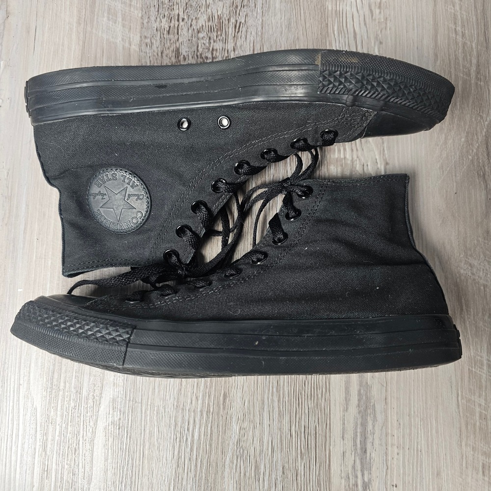 Converse Chuck Taylor All Star High Top Mens 8 Womens 10 Black Monochrome M3310